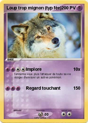 Pokemon Loup trop mignon (typ fée)