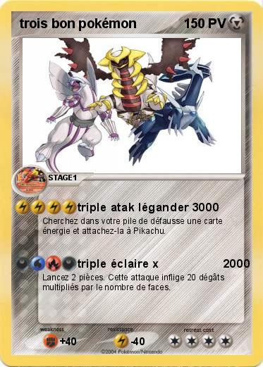 Pokemon trois bon pokémon                       