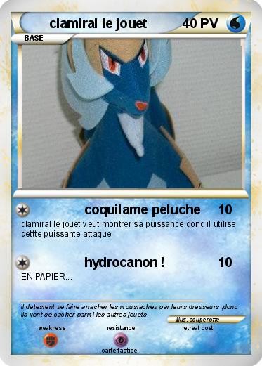 Pokemon clamiral le jouet