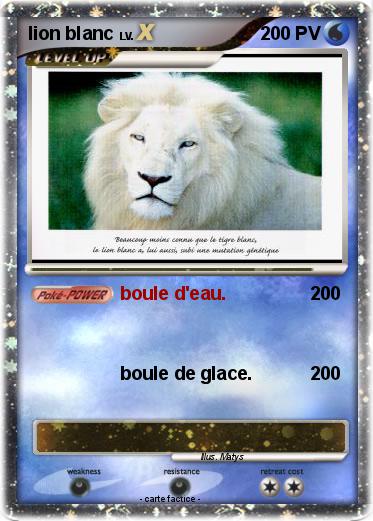 Pokemon lion blanc