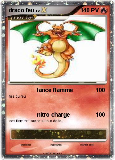 Pokemon draco feu