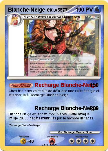 Pokemon Blanche-Neige ex