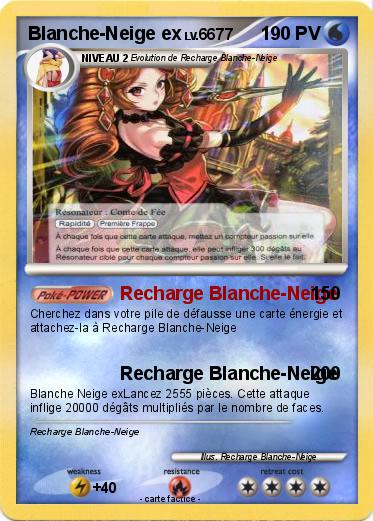 Pokemon Blanche-Neige ex