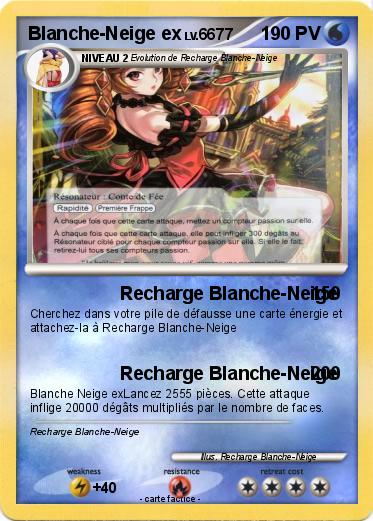 Pokemon Blanche-Neige ex