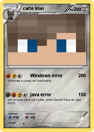 Pokemon carte kiwi