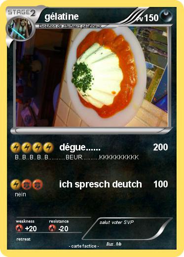 Pokemon gélatine