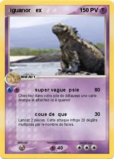 Pokemon  iguanor   ex