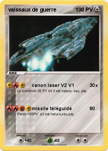 Pokemon vaissaux de guerre
