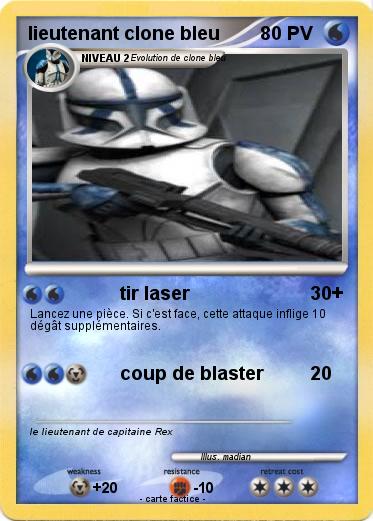 Pokemon lieutenant clone bleu