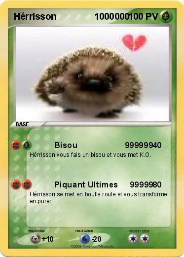 Pokemon Hérrisson               1000000