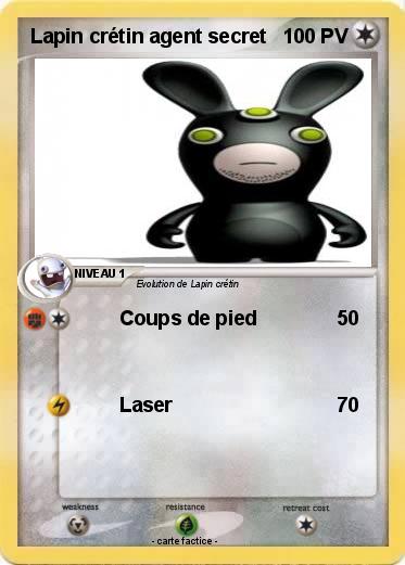 Pokemon Lapin crétin agent secret