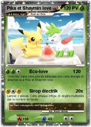 Pokemon Pika et Shaymin love