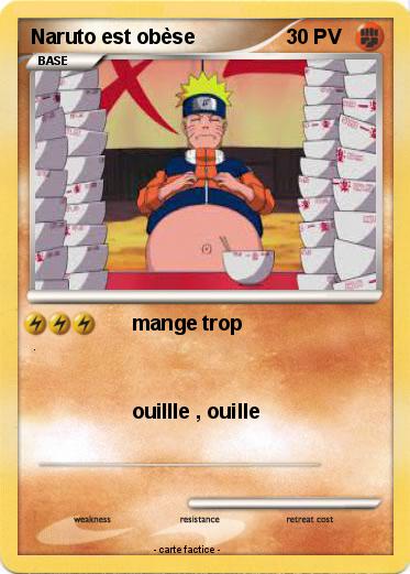 Pokemon Naruto est obèse