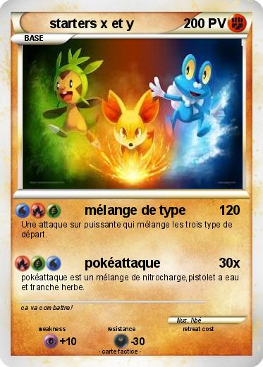 Pokemon starters x et y