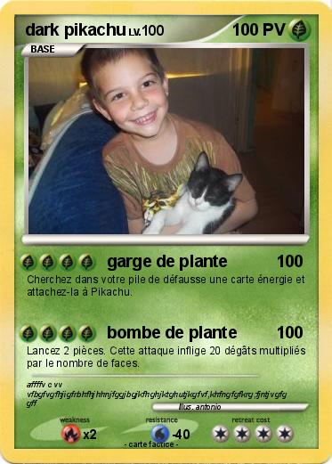 Pokemon dark pikachu