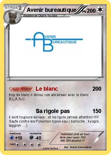 Pokemon Avenir bureautique