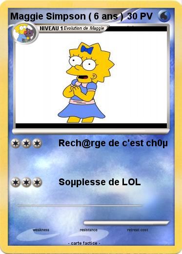 Pokemon Maggie Simpson ( 6 ans )