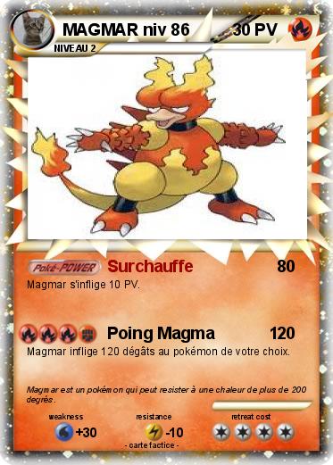 Pokemon MAGMAR niv 86