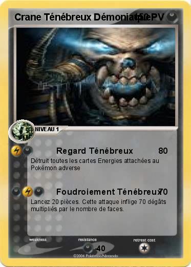 Pokemon Crane Ténébreux Démoniaque