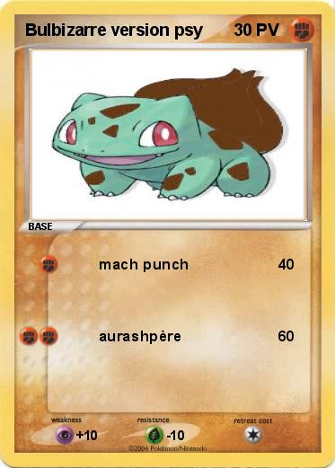 Pokemon Bulbizarre version psy