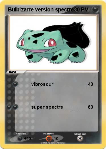 Pokemon Bulbizarre version spectre