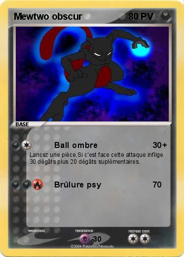 Pokemon Mewtwo obscur