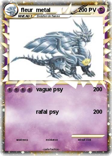Pokemon fleur  metal