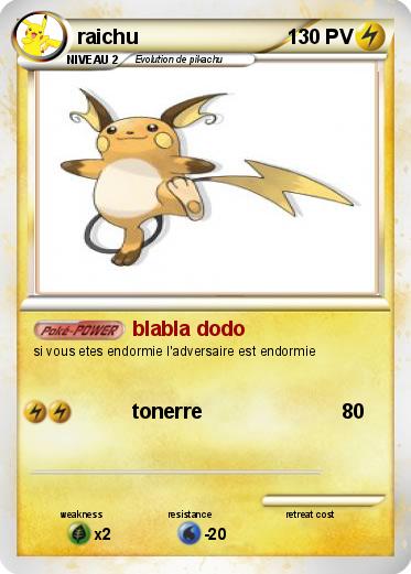 Pokemon raichu