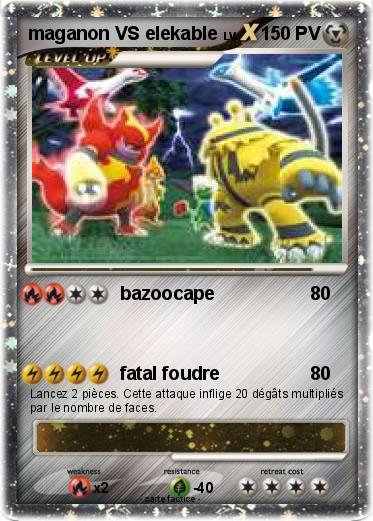 Pokemon maganon VS elekable