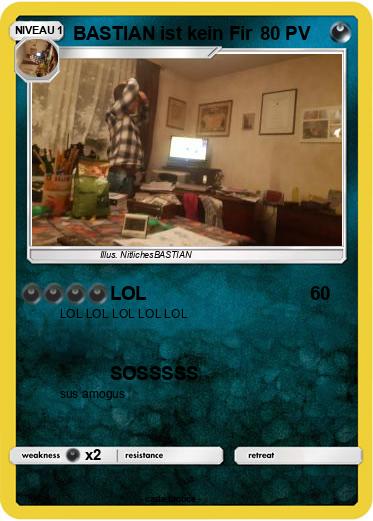 Pokemon BASTIAN ist kein Fir