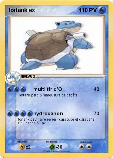 Pokemon tortank ex