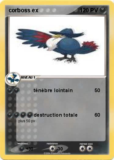 Pokemon corboss ex