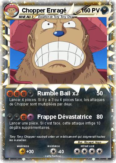 Pokemon Chopper Enragé