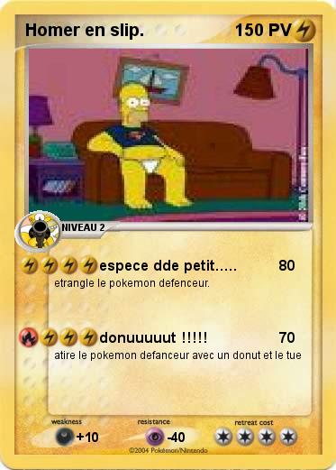 Pokemon Homer en slip.