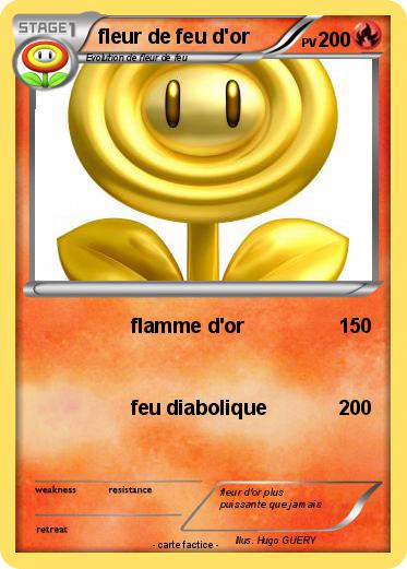 Pokemon fleur de feu d'or