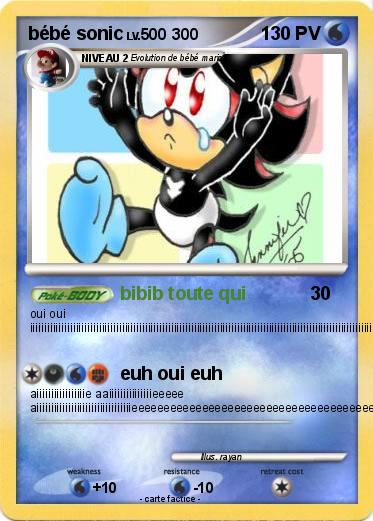 Pokemon bébé sonic