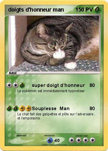 Pokemon doigts d'honneur man