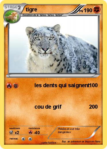Pokemon tigre