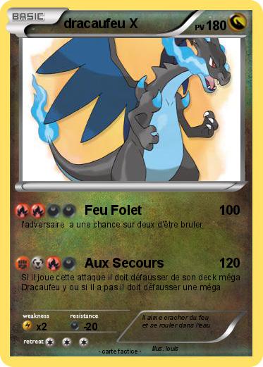 Pokemon dracaufeu X