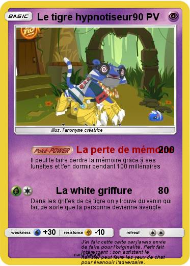 Pokemon Le tigre hypnotiseur