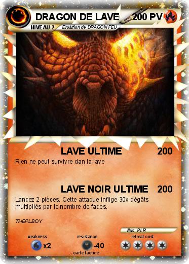 Pokemon DRAGON DE LAVE