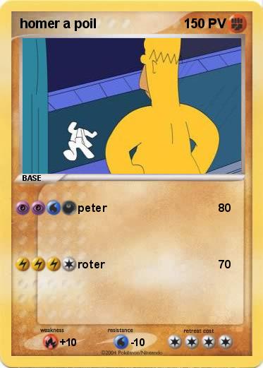 Pokemon homer a poil 