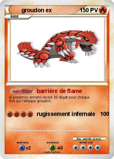 Pokemon groudon ex