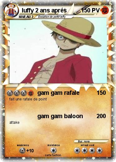 Pokemon luffy 2 ans aprés