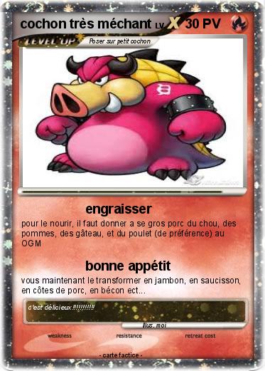 Pokemon cochon très méchant