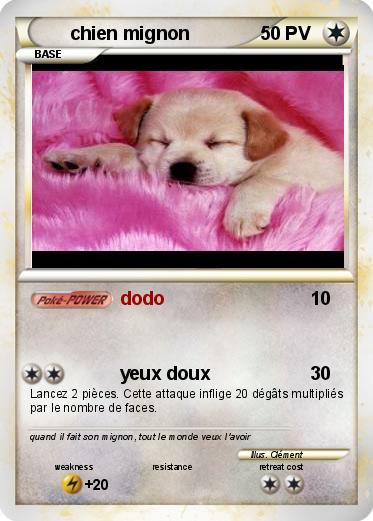 Pokemon chien mignon