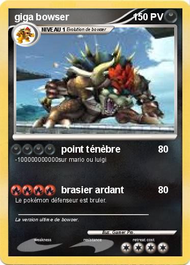 Pokemon giga bowser