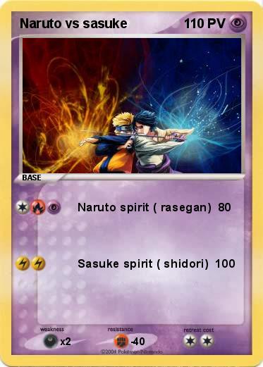 Pokemon Naruto vs sasuke