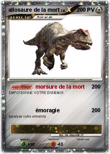 Pokemon allosaure de la mort