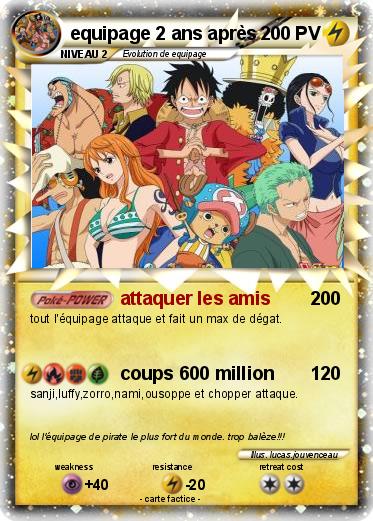Pokemon equipage 2 ans après